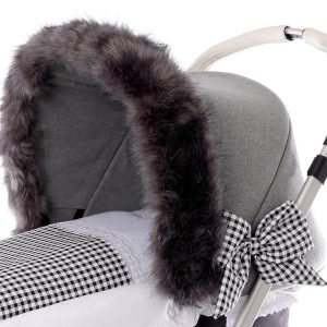 Capota Invierno Gris con Rulo Pelo Bebiti